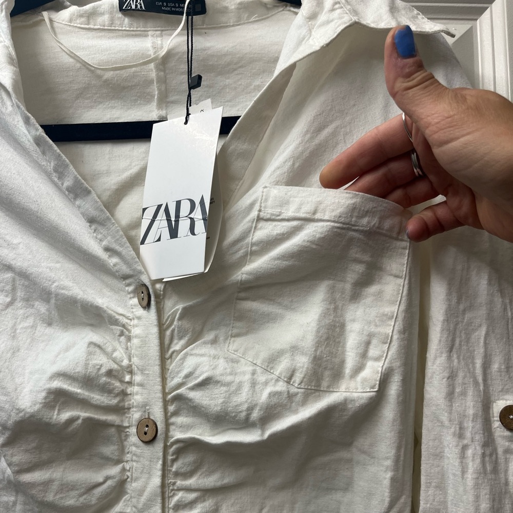 Zara Button Down Dress - Picture 5 of 8